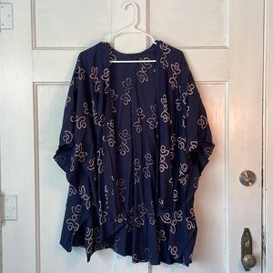 SSEKO Navy Print Shawl